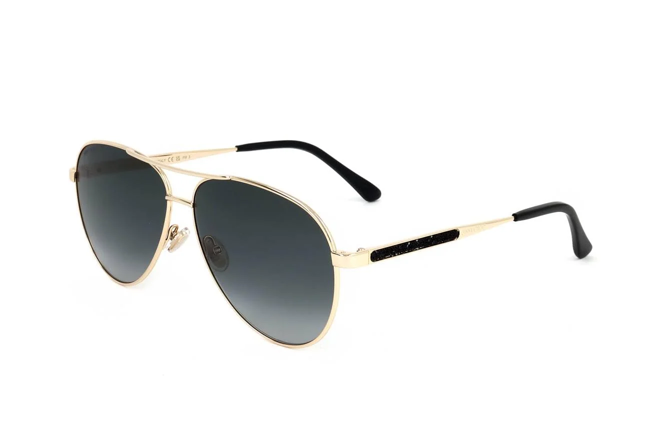 Comfortable JIMMY CHOO Grey Shaded Pilot Ladies Sunglasses JIMENA S 02M2 9O 60 Green