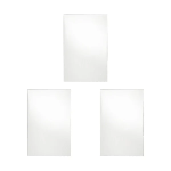 Consistent Maxbell 3Pcs Solid Mirror Plate Photo Props Ornament Art decor for Protection 14x21cm Relaxed