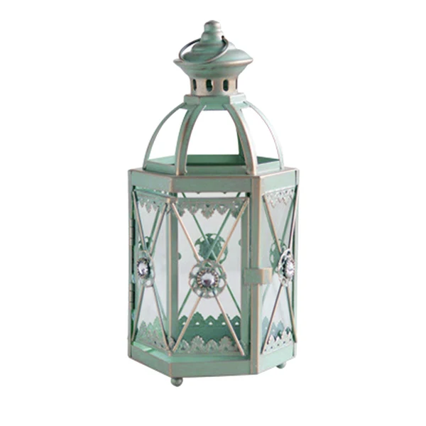 Expertly Made Maxbell Candle Holder Lantern Wind Lamp Candlestick Hanging for Garden Wedding Yard Green Clean