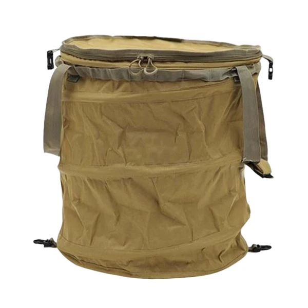 Long-Lasting Maxbell Garden Waste Bag Flowers Leaf Basket Bin for Gardening Traveling Camping Khaki L Stylish
