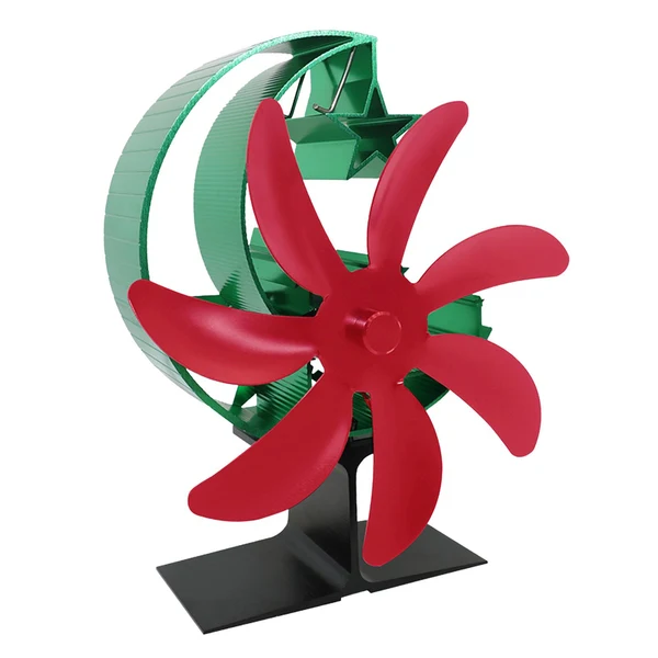 World-Class Maxbell Maxbell Wood Stoves Fan Heat Powered for Wood Pellet Burning Stoves Fuel Saving Red Green Superior