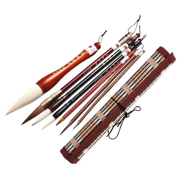 Prestigious Maxbell Chinese Calligraphy Brushes Sumi Ink Painting for Professional Beginner 7Pcs Advanced