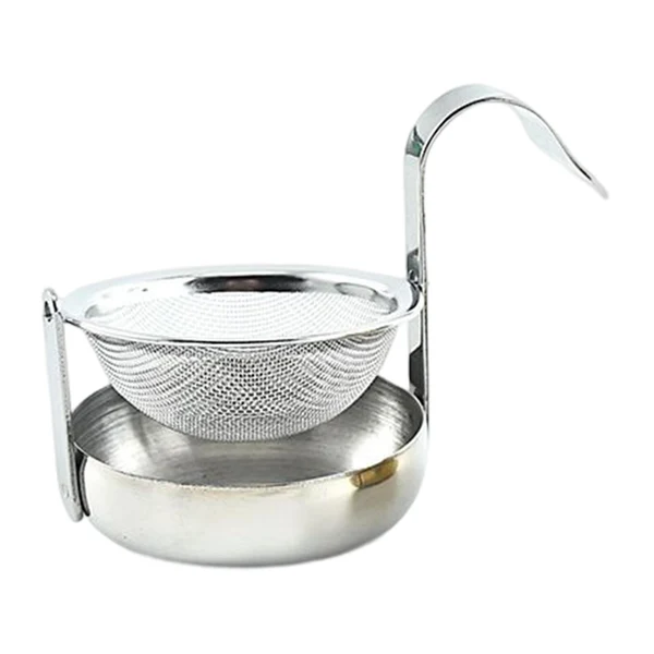 Responsible Maxbell Rotating Tea Strainer Teaware Fine Mesh Portable for Party kitchen Silver Lightweight