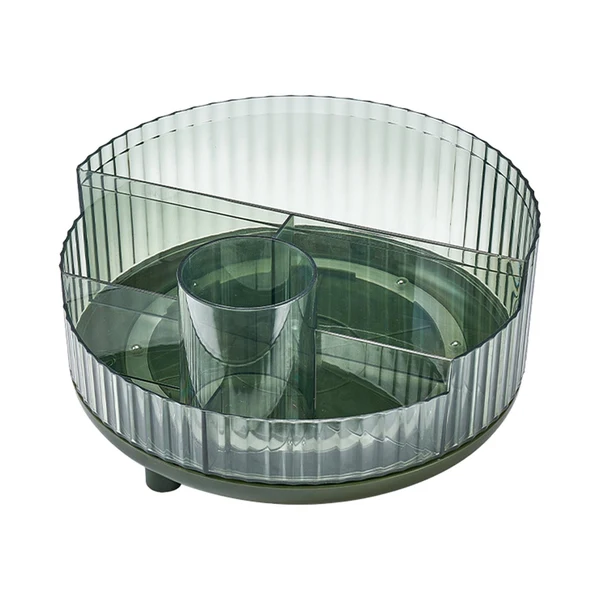 Casual Maxbell Cosmetic Makeup Rack Organizer Container Tabletop for Bathroom Dresser Green no Lid Innovative