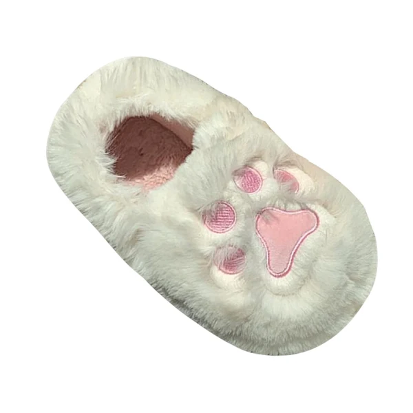 Traditional Maxbell Cute Winter Slippers Indoor On Warm Adults Fall Kids L White High-End