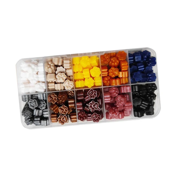 Next-Generation Maxbell 200 Pieces Cat Claw Wax Sealing Beads for Embellishment of Cards Envelope Metal color Green