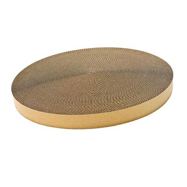 Comfortable Maxbell Round Cat Scratcher Cardboard Scratch Pad Corrugated Scratching Bed Kitten User-Friendly