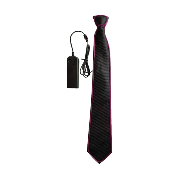 Modern Maxbell Novelty LED Necktie Gifts Silk Funny for Festival Fashion Show Cosplay Purple Fashionable
