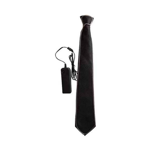 Original Maxbell Novelty LED Necktie Gifts Silk Funny for Festival Fashion Show Cosplay White Official
