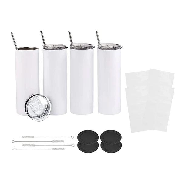 Modern Maxbell Premium Skinny Tumblers with Lid Straight Sublimation for for Heat Transfer Comfortable