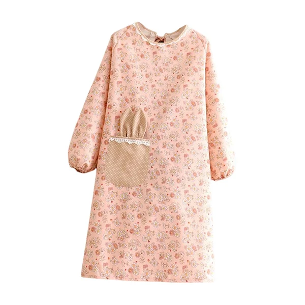 Effective Maxbell Apron Pure Cotton Gadgets Breathable Adjustable Soft for Women Men Unisex Pink Selected