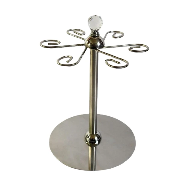 Effective Maxbell Goblet Storage Rack Organizer Water Drainer Portable for Tabletop Bar Home Natural
