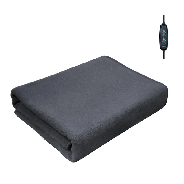 Artisan Maxbell Electric Heating Throw Plush Flannel Blanket for Elderly Outside Bedroom Gray Outstanding