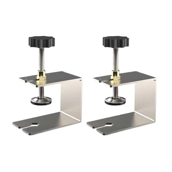 Secure Maxbell 2x Stainless Steel Woodworking Clamp Fasten Stable Fixing Clip Adjustment 8cmx7cmx5.8cm Practical