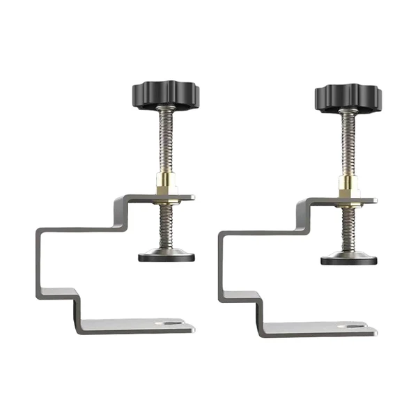Consistent Maxbell 2x Stainless Steel Woodworking Clamp Fasten Stable Fixing Clip Adjustment 5.9cmx3cm Reusable