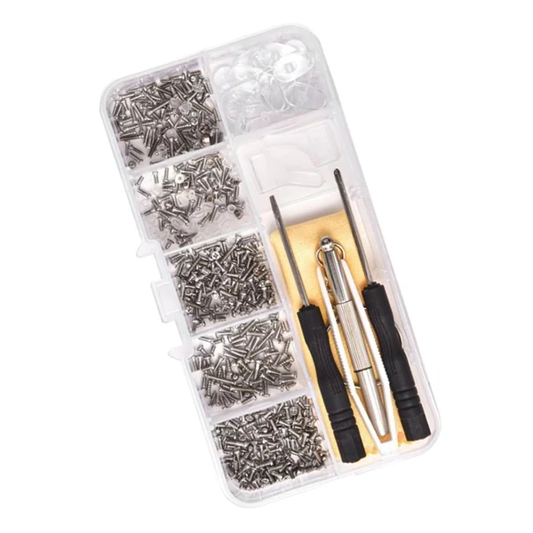 Trusted Maxbell 500 Pieces Screws Nuts Eyeglasses Repair Tool Kit Micro Screwdriver Eyewear Organic