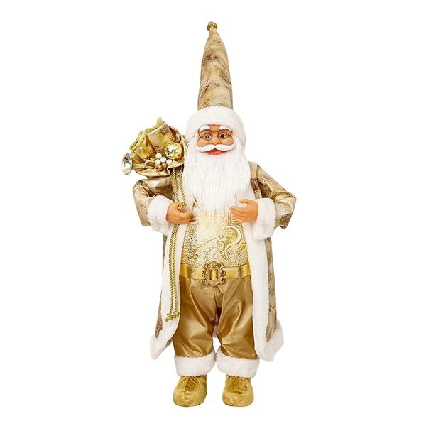 Comfortable Maxbell Cute Standing Santa Claus Figurine Ornaments Gift Lovely for Holiday Office L Easy-to-Use