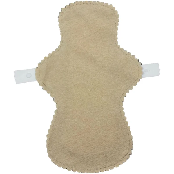 Traditional Maxbell Reusable Menstrual Pads Cloth Panty Liner Pads Period Pads Soft Feminine Pad Light Brown Natural