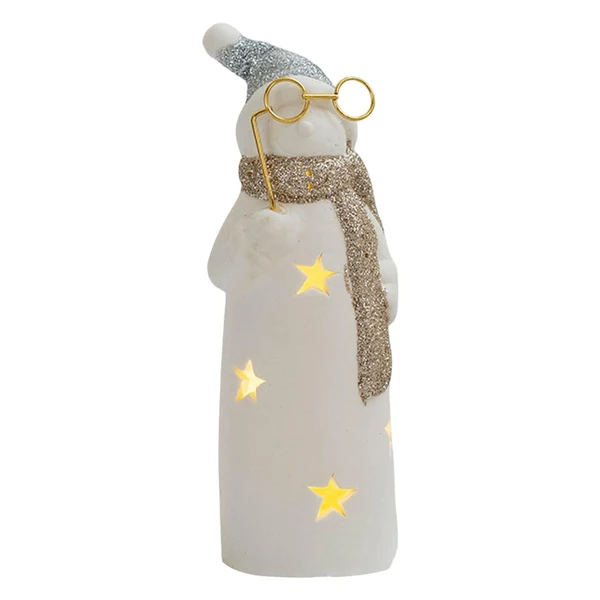 Breathable Maxbell Christmas Decorative Table Lamp Luminous Outdoor for Entryway Props New Year snowman Casual