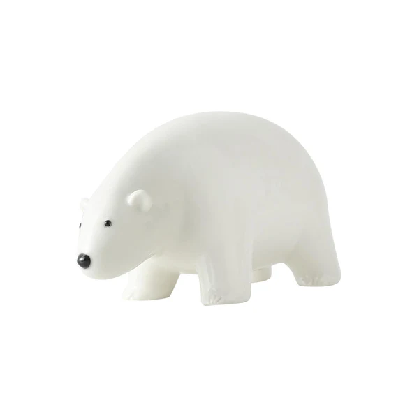 Enhanced Maxbell Maxbell Modern Polar Bear Figurine Ceramic Animal Statue for Bookshelf Living Room Sustainable