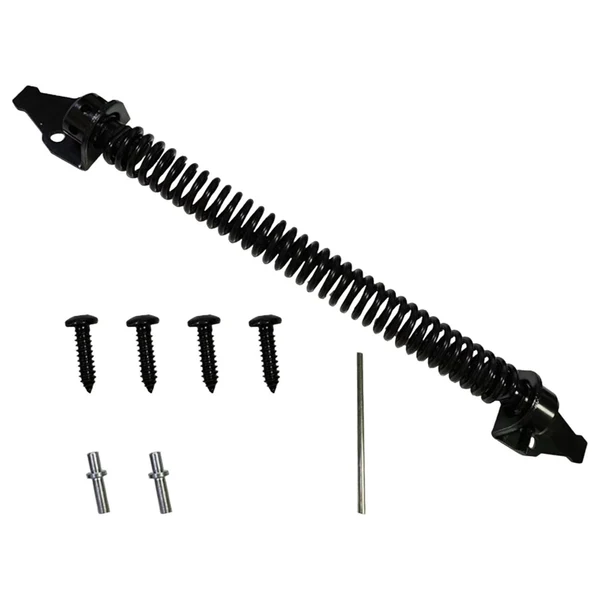 Durable Maxbell 13 inch Self Closing Gate Door Spring Adjustable Tension Black for Indoor Casual