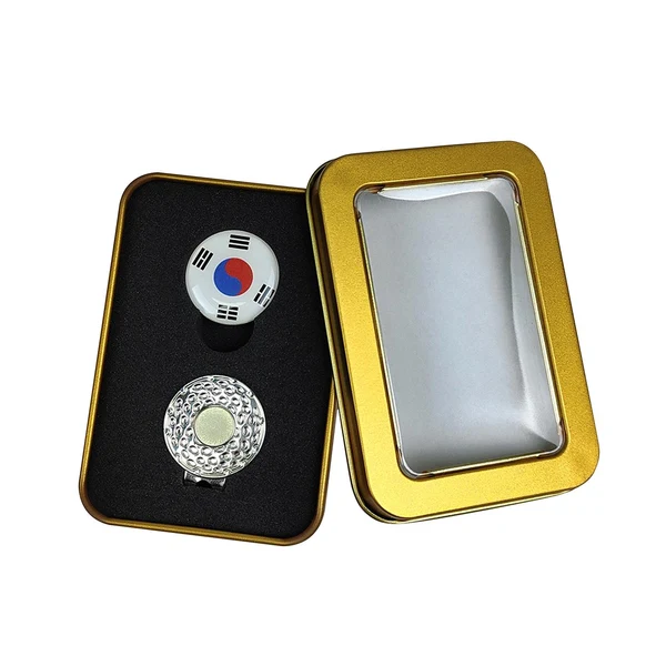 Specialty Maxbell Golf Ball Markers with Golf Hat Clips Attaches Easily to Golf Cap Sturdy Gold Certified