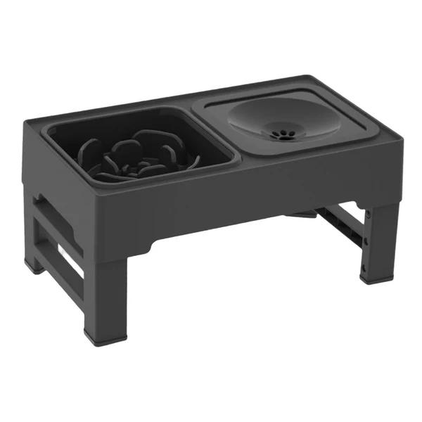 Specialty Maxbell Kitten Food Bowl Feeding Dish for Large Medium Small Dogs Home Outdoor Use Slow Feeder black Verified