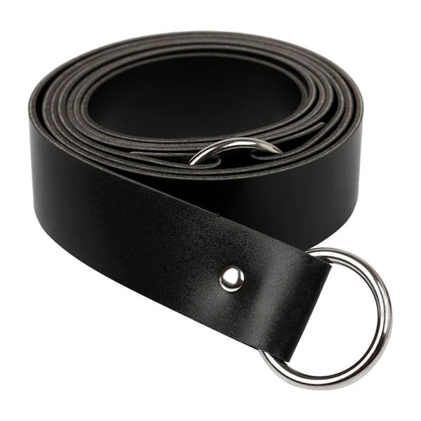 Casual Maxbell Medieval O Ring Belt PU Fashion Decoration for Shirts Parties Women Black Authentic