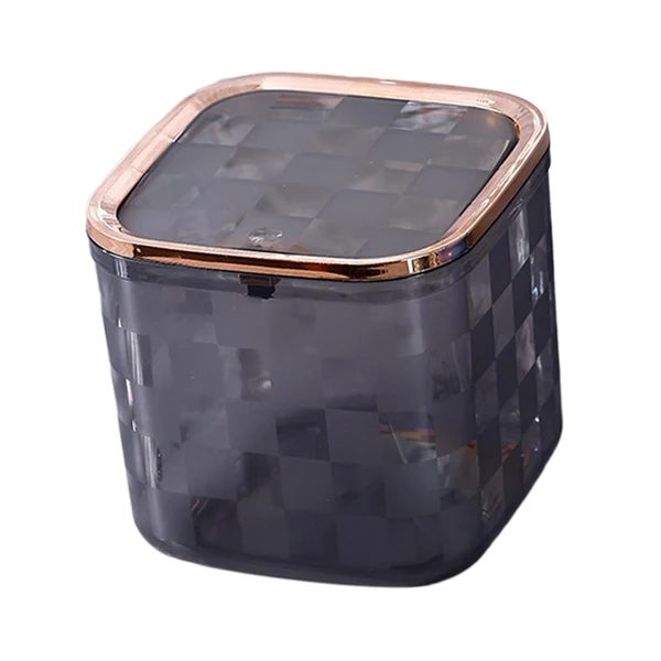Enhanced Maxbell Mini Trash Bin Multifunctional Household for Indoor Cars Bedside Table Gray Large Minimalist