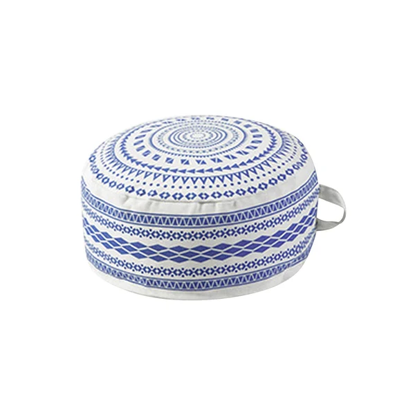 Clean Maxbell Unstuffed Pouffe Cover Handmade Foot Stool for Nursery Living Room Decor Blue Elite