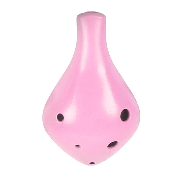 Smooth Maxbell Professional 6 Hole Alto Ocarina Musical Toy for Children Beginner Girls Pink Prestigious