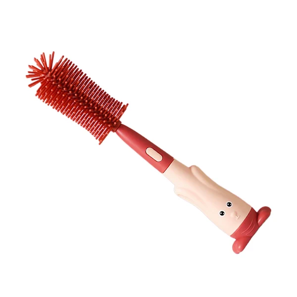 Trusted Maxbell Multipurpose Bottle Cleaning Brush with Storage Base for Mugs Glass Red Casual