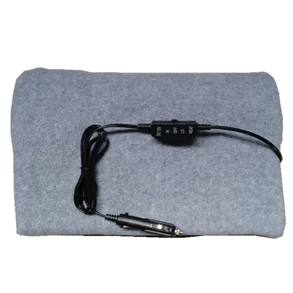 Pure Maxbell Portable 12V Electric Car Blanket Warm Blanket for Truck Tailgating Trip Gray Effective