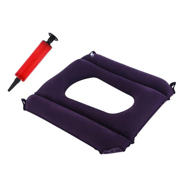 Elegant Maxbell Portable Toilet Chair Pad Reusable Inflatable for Bedroom Bathroom Adults Flocking Classic