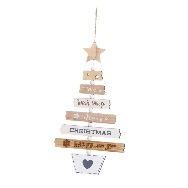 Trendy Maxbell Christmas Pendant Accessory Hanging Ornaments Decor for Party Supplies Beige Superior