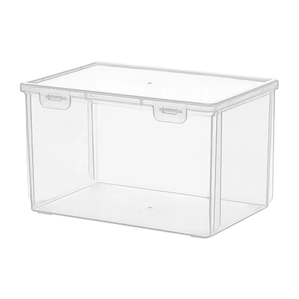 Excellent Maxbell Plastic Bread Box Bagel Storage Bin Transparent for Kitchen Countertop 21.3x14.7x12.7cm Crafted