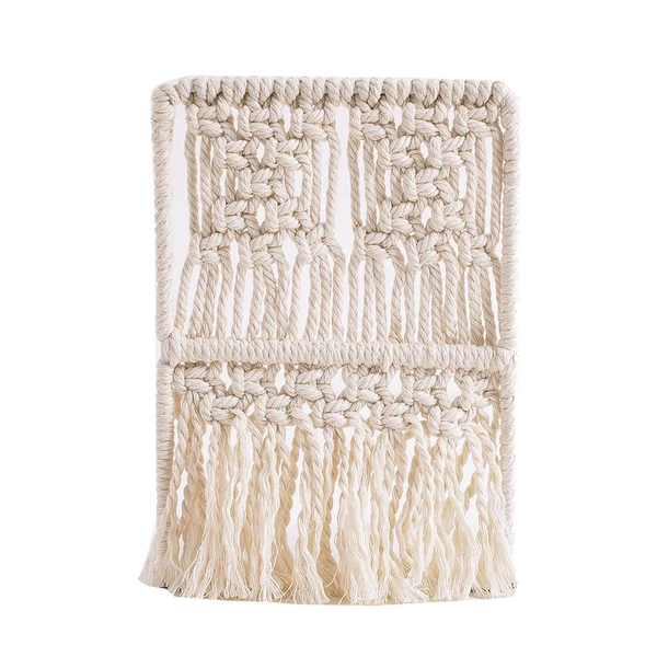 Quality Maxbell Boho Macrame Bookends Bookshelf Stopper Holder Organiser Vinyl Records Pattern Traditional