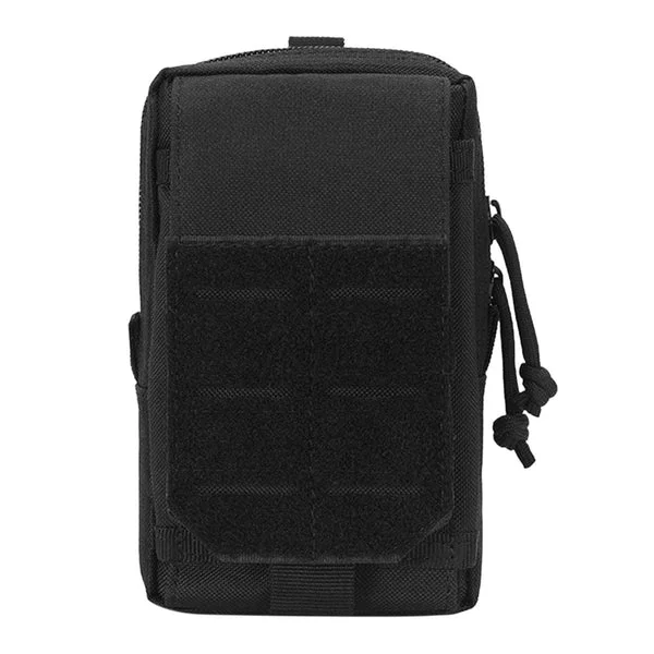 Long-Lasting Maxbell Waist Bag Pouch Fanny Pack Key Holder Tote Bum Bags for Running Fishing Men Black Convenient