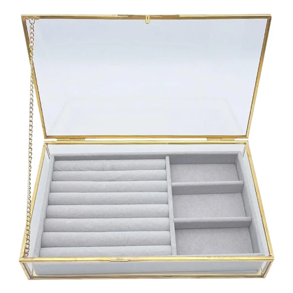 World-Class Maxbell Jewelry Box Portable Storage for Earring Decoration Travel Multifunction Fast