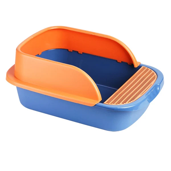 Easy-to-Use Maxbell Pet Toilet Pan Cat Litter Box for Sand Box Supplies Small Animals Kitten Blue Original