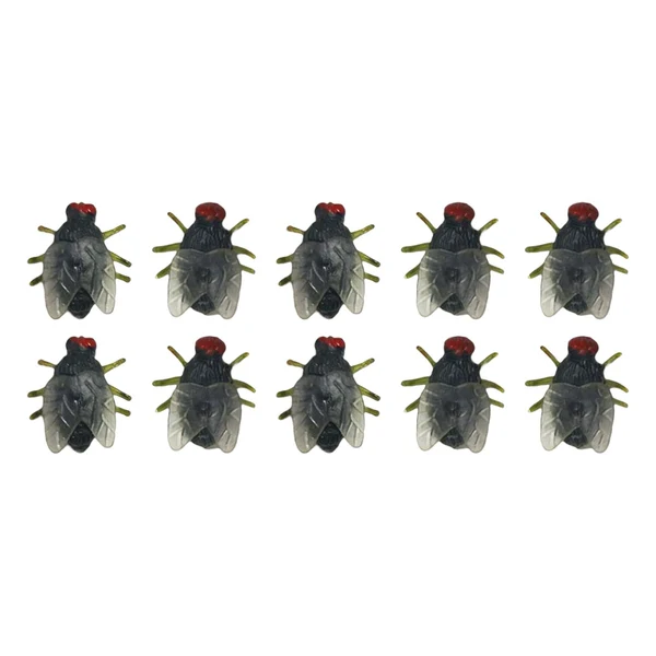 Certified Maxbell Simulation Flies Insect Props for April Fools Day Joke Toy Prank Toy Props Large Consistent