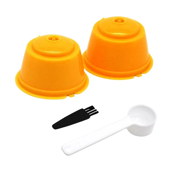 Traditional Maxbell 2 Pieces Coffee Filters Easy to Clean DIY Spoon Brush for Yellow Genuine