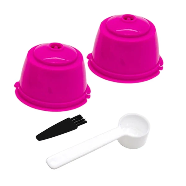 Original Maxbell 2 Pieces Coffee Filters Easy to Clean DIY Spoon Brush for Rose Red Reusable
