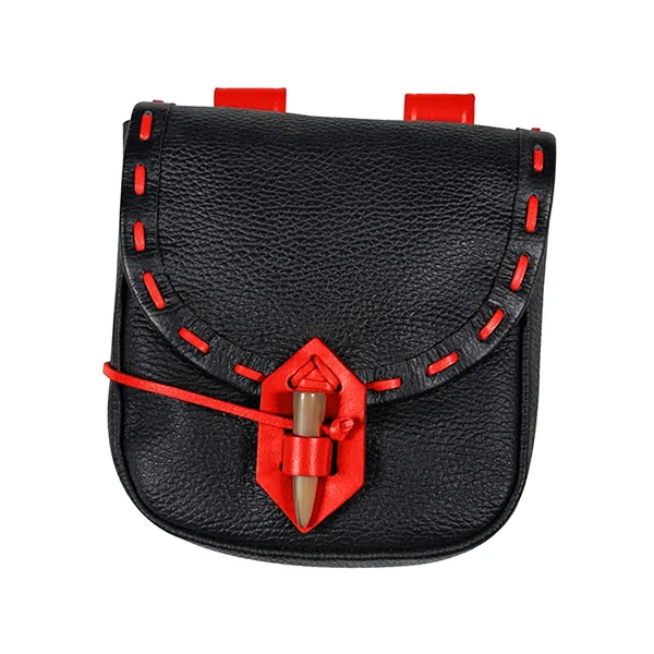 Safe Maxbell Medieval Belt Pouch Durable Fanny Pack Purse Costume Accessories Black Red First-Class