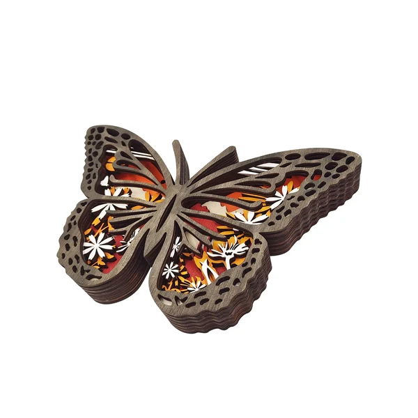 Sustainable Maxbell Maxbell Carving Wooden Statue Sculpture Animals Figurines Home Art Works Living Room Butterfly 24x16x3cm Verified