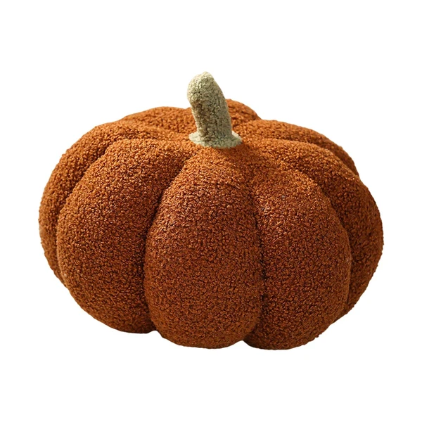 Genuine Maxbell Pumpkin Throw Pillow convenient Decorative Durable for Birthday Halloween Party 20cm Brown Solid