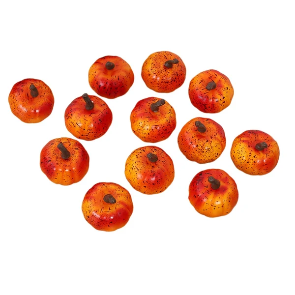 Easy-to-Use Maxbell Mini Pumpkins Lifelike Harvest Pumpkins for Halloween Holiday Decoration Orange and Yellow Elite