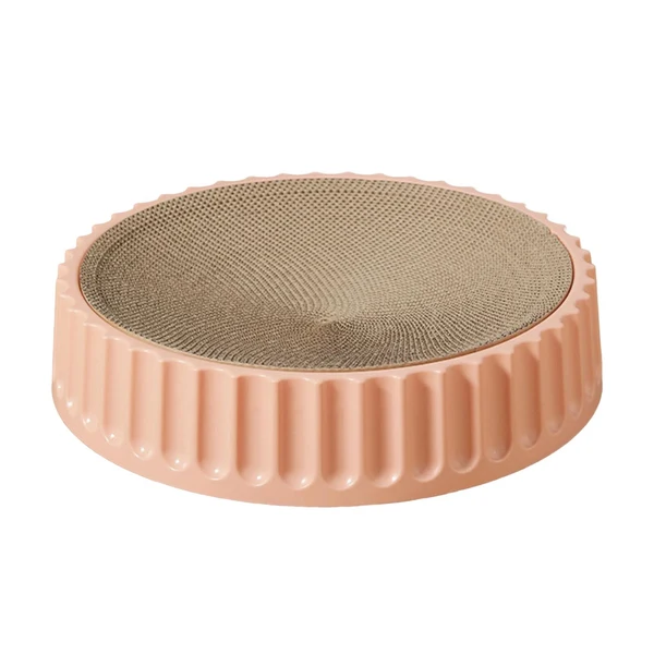 Advanced Maxbell Pet Cat Scratcher Pad Scratching Board Toy Corrugated Cardboard Pet Supplies Pink Diameter 45cm Efficient