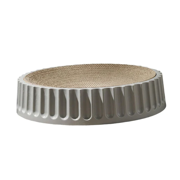 Prestigious Maxbell Pet Cat Scratcher Pad Scratching Board Toy Corrugated Cardboard Pet Supplies Gray Diameter 35cm Fashionable