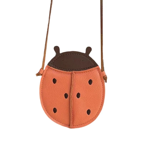 Fashionable Maxbell Shoulder Bag PU Leather Purse Gifts Handbags for Friends Daughter Work Ladybug Shape Lightweight